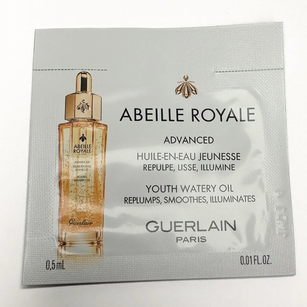 🆕 GUERLAIN Abeille Royale Skincare Set w/ Serum, Watery Oil & Toner Free Samples